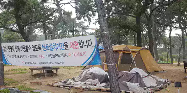 울산-알박기-텐트